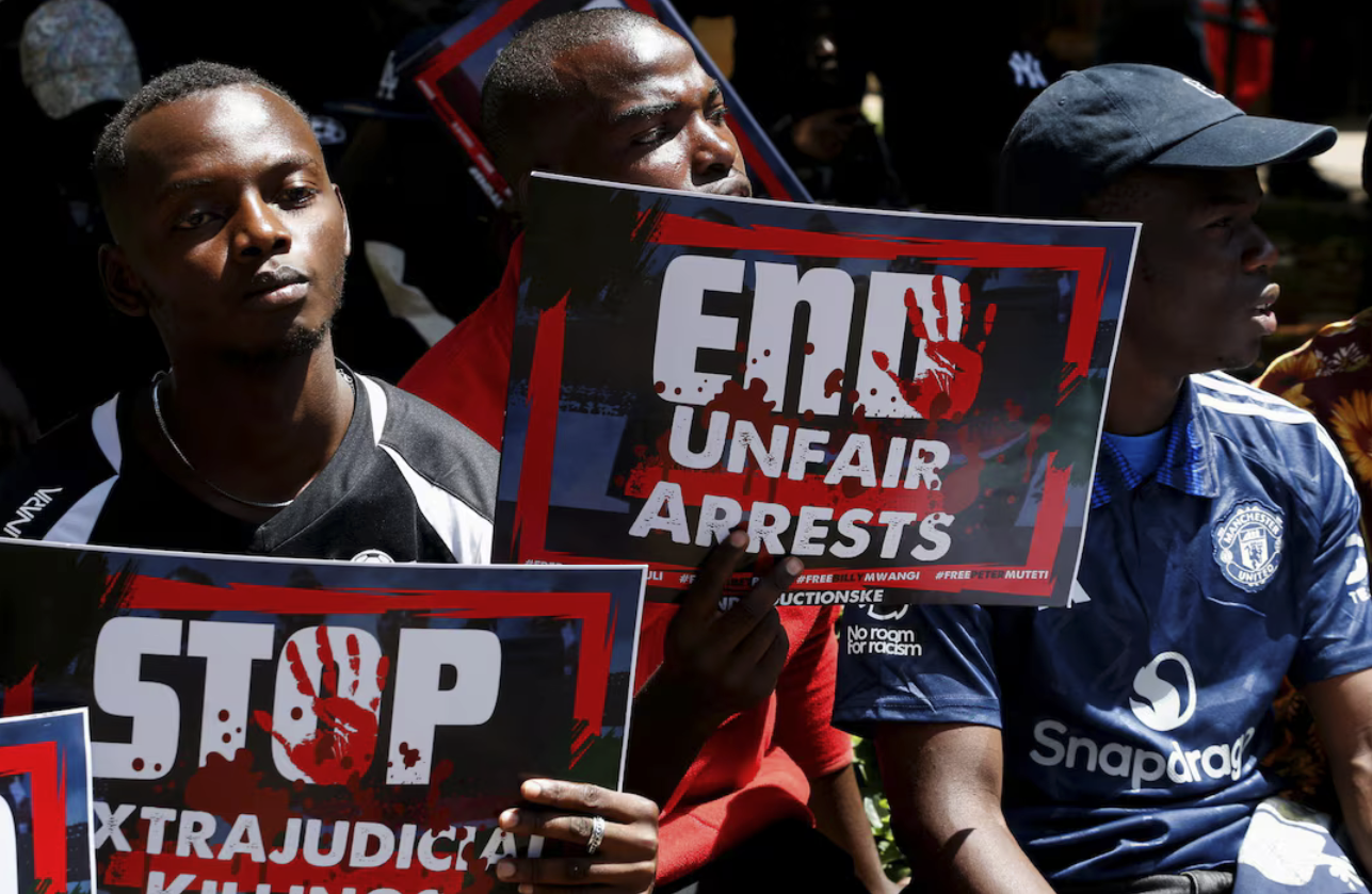 Kenyan police use teargas to disperse protesters amid allegations of abductions 